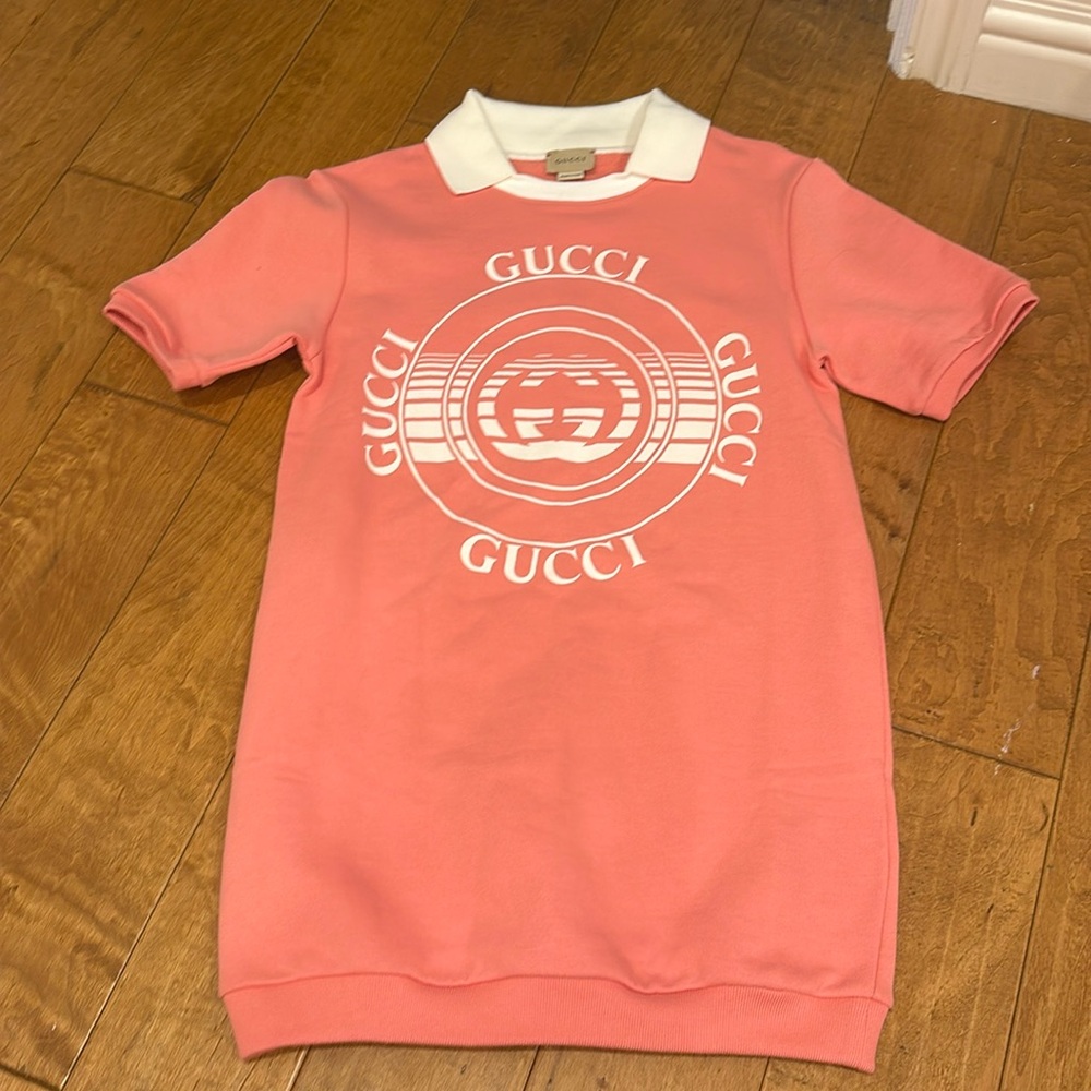 Gucci Kids Casual Dress in Pink and White